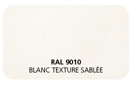 Blanc 9010 Finition Structuré Sablé (Cossu, Robuste et Résistant aux Micro Rayures) 
