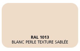 Blanc Perle 1013 Finition Structuré Sablé (Cossu, Robuste et Résistant aux Micro Rayures) 