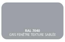 Gris Fenêtre 7040 Finition Structuré Sablé (Cossu, Robuste et Résistant aux Micro Rayures) 