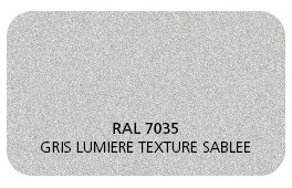 Gris Clai 7035 Finition Structuré Sablé (Cossu, Robuste et Résistant aux Micro Rayures) 