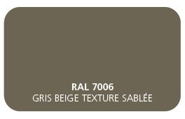 Gris Beige 7006 Finition Structuré Sablé (Cossu, Robuste et Résistant aux Micro Rayures) 
