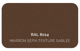 Marron Sépia 8014 Finition Structuré Sablé (Cossu, Robuste et Résistant aux Micro Rayures) 
