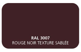 Rouge Noir 3007 Finition Structuré Sablé (Cossu, Robuste et Résistant aux Micro Rayures) 