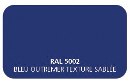 Bleu Outremer 5002 Finition Structuré Sablé (Cossu, Robuste et Résistant aux Micro Rayures) 