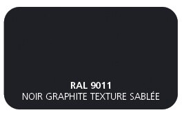Noir Graphite 9011 Finition Structuré Sablé (Cossu, Robuste et Résistant aux Micro Rayures) 