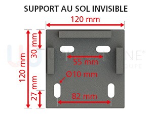 Supports au Sol Invisibles