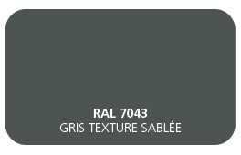 Gris 7043 Finition Structuré Sablé (Cossu, Robuste et Résistant aux Micro Rayures) 