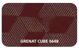 Grenat Cube 6648 (Face Texturée en Dessous)