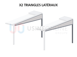Avec x2 Structures Latérales Complètes (Droit + Gauche) - Coloris Structure + Remplissage Toile Idem Pergola 