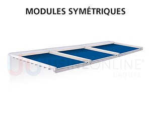 3 Modules Symétriques (Traverses Intermédiaires à Distance Égale)