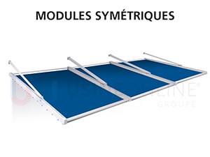 3 Modules Symétriques (Traverses Intermédiaires à Distance Égale)