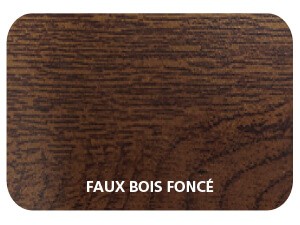 Tablier Faux Bois Foncé Label Qualicoat, Qualimarine