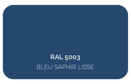 Bleu saphir 5003 Label Qualicoat, Qualimarine