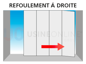 Refoulement à Droite (Vue de l'Intérieur)