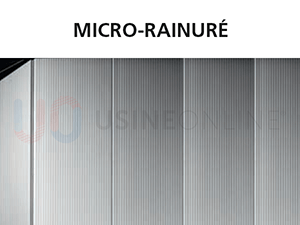 Panneaux Epaisseur 40 mm, Extérieur Finition Micro-Rainuré, Intérieur Rainuré Stucco (Peau d'Orange) Blanc