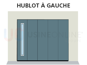 X1 Hublot Line Position Verticale à Gauche (Vue Intérieure)
