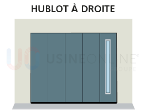 X1 Hublot Line Position Verticale à Droite (Vue Intérieure)