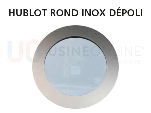 Hublot Rond Ø 280 mm (Encadrement Inox) - Vitrage Dépoli
