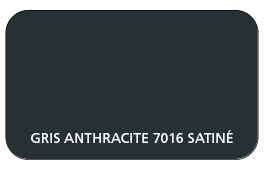 Coloris Gris Anthracite 7016 Aspect Lisse Satiné (Coffre, Coulisses, Lame Finale)
