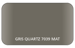 Coloris Gris Quartz 7039 Aspect Lisse Mat (Coffre, Coulisses, Lame Finale)