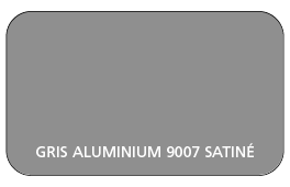 Coloris Gris Aluminium 9007 Aspect Lisse Satiné (Coffre, Coulisses, Lame Finale)