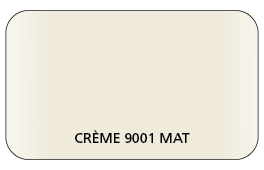 Coloris Blanc Crème 9001 Aspect Lisse Mat (Coffre, Coulisses, Lame Finale)