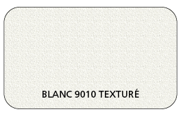 Coloris Blanc Pur 9010 Aspect Texturé (Coffre, Coulisses, Lame Finale)