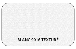 Coloris Blanc Signalisation 9016 Aspect Texturé (Coffre, Coulisses, Lame Finale)