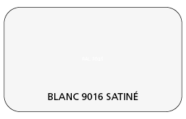 Coloris Blanc Signalisation 9016 Aspect Lisse Satiné (Coffre, Coulisses, Lame Finale)