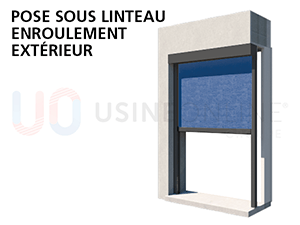 Pose Sous Linteau Enroulement Extérieur