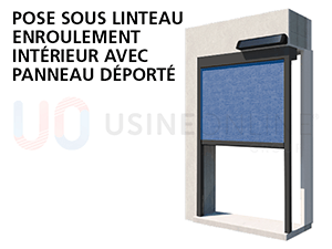 Pose Sous Linteau Enroulement Intérieur (Panneau Solaire Déporté)