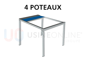 Pergola Toile Autoportée 1 Module (Avec 4 Poteaux)