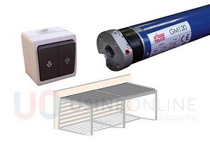 Motorisation Telco Radio 2 Modules (Largeur Max 8m) - Télécommande Multicanaux (Moteurs/Led)