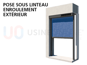 Pose Sous Linteau Enroulement Extérieur 