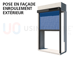 Pose En Façade Enroulement Extérieur 