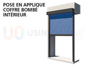 Pose En Applique Coffre Bombé Intérieur - Côté Commande Vue de l'Intérieur