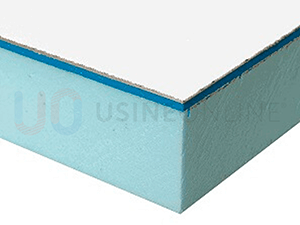 Toiture Panneaux Sandwich Épaisseur 62 mm - Finition Blanc Mat Dessus / Blanc Mat Dessous 