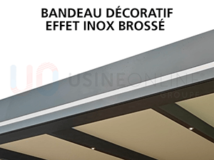 Bandeau Périphérique Décoratif Effet Inox Brossé
