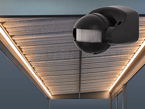 Éclairage x2 Rubans Led Parallèles sur la Largeur - Gestion par Détecteur de Mouvement