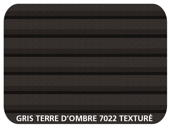 Coloris Lames Gris Terre d'Ombre 7022 Aspect Texturé