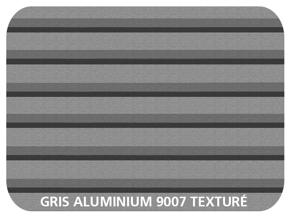 Coloris Lames Gris Aluminium 9007 Aspect Texturé
