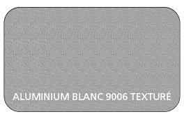 Coloris Tôle Perforée Aluminium Blanc 9006 Aspect Texturé 
