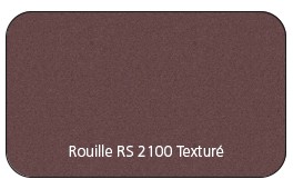 Coloris Tôle Perforée Rouille RS 2100 Aspect Texturé 