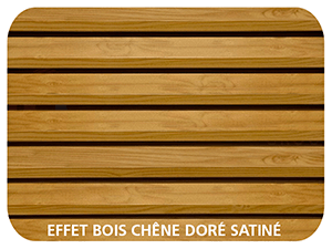 Coloris Lames Effet Bois Chêne Doré Aspect Satiné 