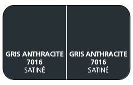 Coloris Panneaux Sandwich Épaisseur 27 mm 2 Faces Gris Anthracite 7016 Aspect Satiné