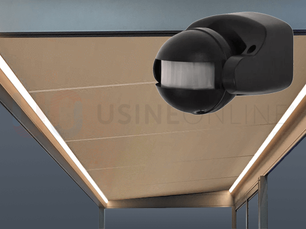 Éclairage x2 Rubans Led Parallèles sur la Largeur (2 modules) - Gestion par Détecteur de Mouvement