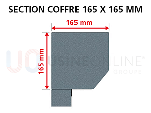 Section Coffre 165 x 165 mm