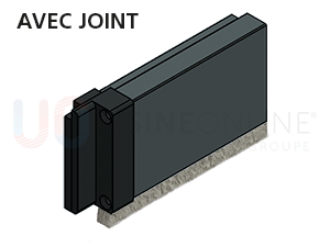Avec Joint Brosse Sous la Barre de Charge