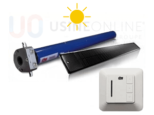 Moteur Telco Alimentation Solaire 100% Autonome Sans Branchement + Télécommande IMR01 Murale Fournie