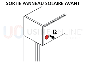 Sortie Panneau Solaire par l'Avant du Coffre I2